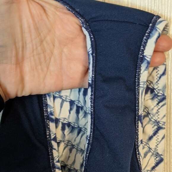 Jessica Simpson Blue Tie Dye Back Tie 2 PC Bikini EUC SZ L - Picture 9 of 11